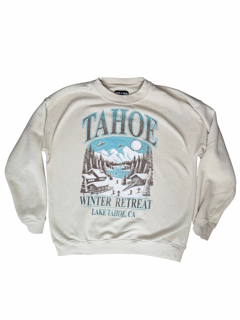 State of Mine Men's Destination Fleece Crewneck Sweatshirt Tahoe California M